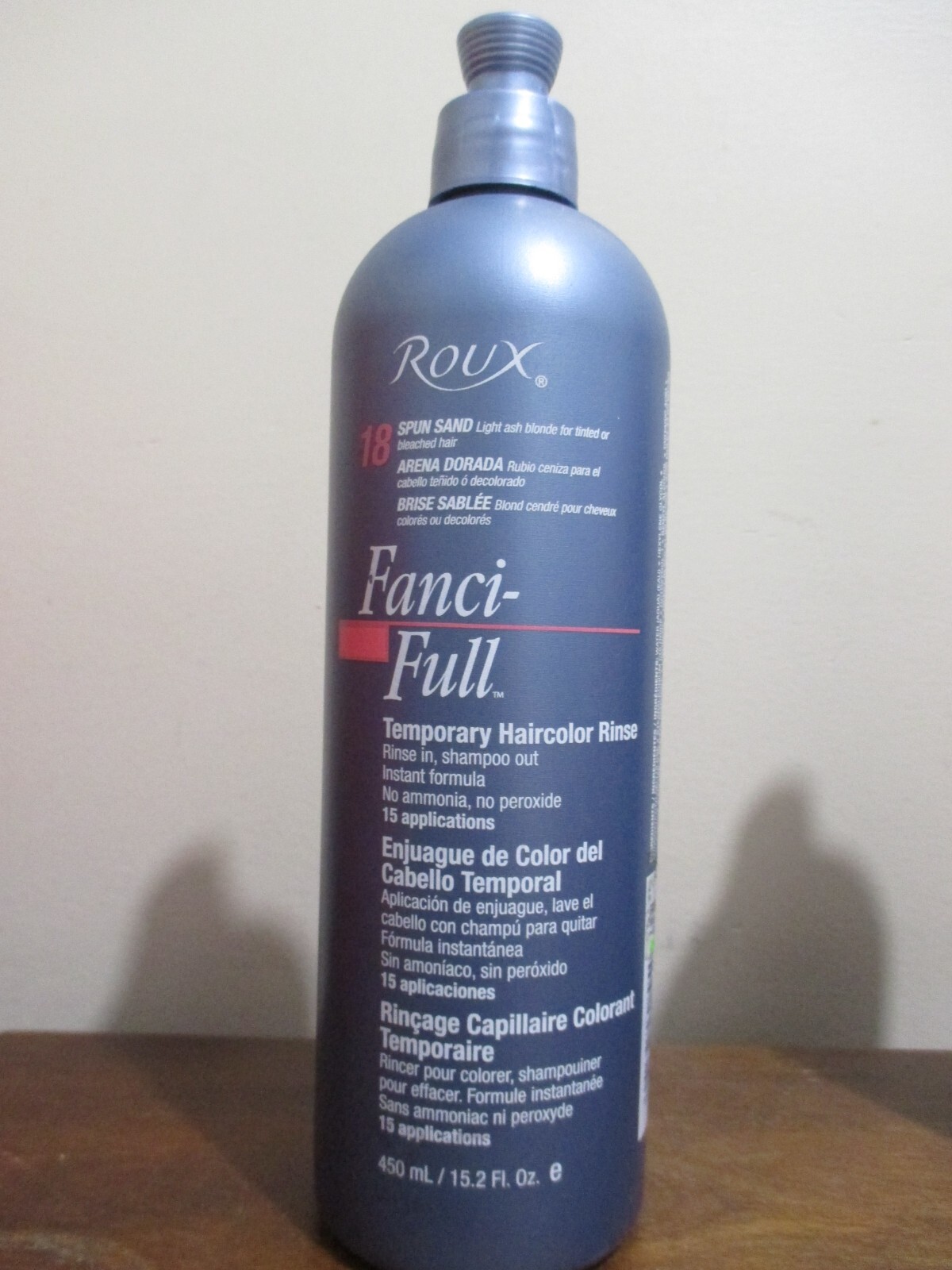 FanciFull Rinse Instant Hair Color 18 Spun Sand by Roux for Unisex