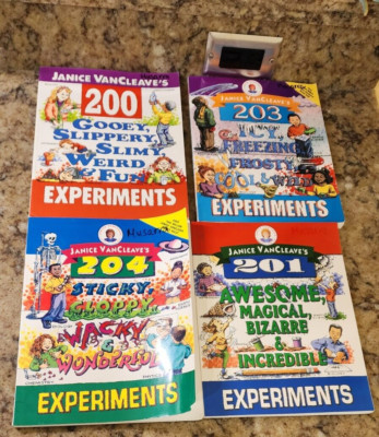 Janice Vancleave's Experiments Lot of 4 Astromony Physics Science Chemistry 4
