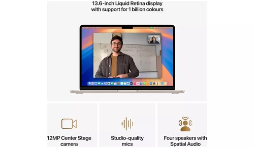 MacBook Air 16,12/M4 (10-CPU 8-GPU)/16GB/256GB SSD/13"/Starlight - Picture 5 of 9