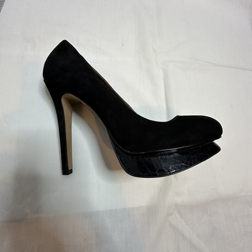 Sam Edelman schwarze Wildleder 4" Stilettos Plateau Heels LN! 9 M Sexy!!! - Bild 4 von 10