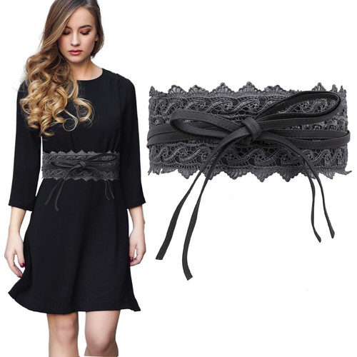 Cintura donna larga elastico in vita fibbia corsetto donna elastico cinch vestito cintura - Foto 150 di 241