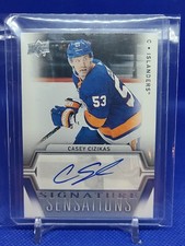 2019-20 Upper Deck Signature Sensations Casey Cizikas New York Islanders 