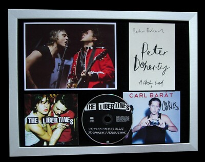 LIBERTINES+SIGNIERT+QUALITÄT GERAHMT+STAND ME+HALTERUNG=100% ORIGINAL+SCHNELLER WELTVERSAND