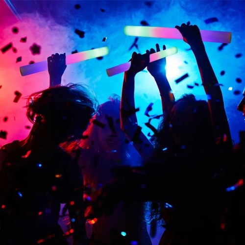25X 100X 200X 48CM Light-up Foam LED Wedding Party Flashing Wands Glow Sticks - Picture 7 of 12