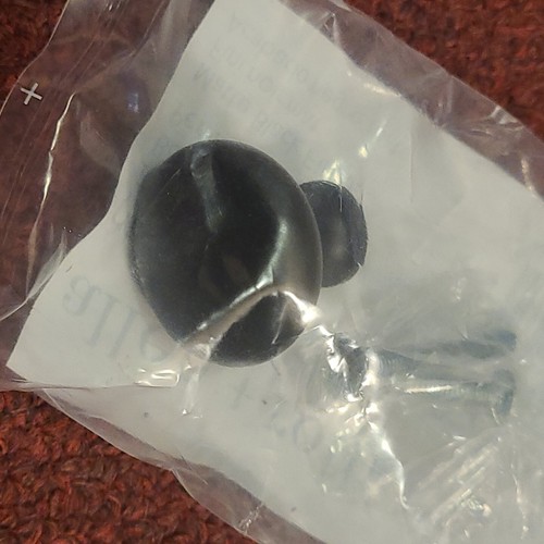NEW allen + roth Matte Black Finish Round Cabinet Knob 1.22 in Z772B-31-DBK - Picture 4 of 5