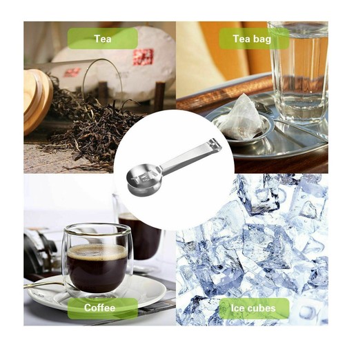 Stainless Steel Teabag Tongs Tea Bag Squeezer Holder Herb spoon Kitchen - Picture 8 of 10