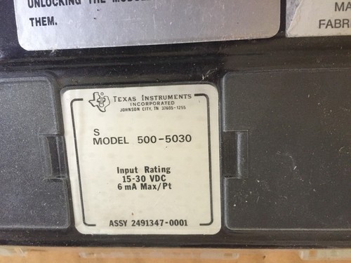 NEW TEXAS INSTRUMENTS 500-5030,2491347-0001 INPUT 32POINT 15-30VDC 6MA,BA - Picture 5 of 5