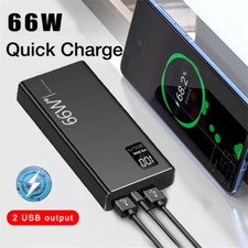 66W Power Bank 40000mAh Charging Portable External Battery Backup For Cell Phone