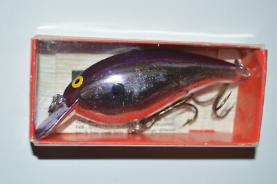 old bill norman lures little n crankbait 2.75''  3/8oz chrome purple 1905