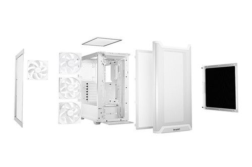 be quiet! Pure Base 501 LX White ATX PC Case Silent & High Airflow | UK Partner - Picture 4 of 7