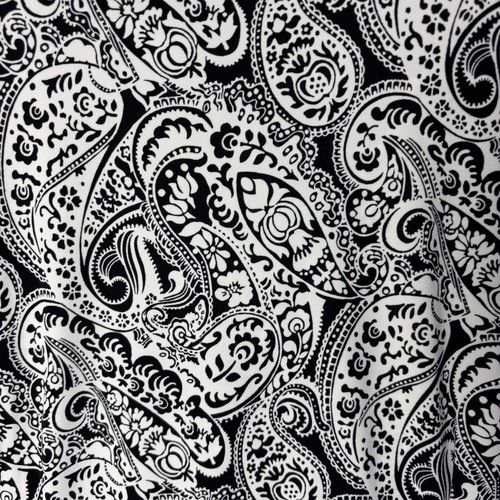 Talbots Top Women's 3X Black White Floral Paisley Faux Wrap Blouse 3/4 Sleeve - Picture 6 of 11