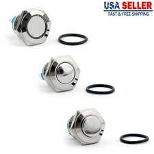 16mm 2 Pin Normally Closed Momentary NC Metal Push Button Switch 36V/2A US