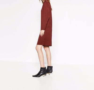 zara burgundy midi dress Zara Burgundy Sequin Dress Small by Zara