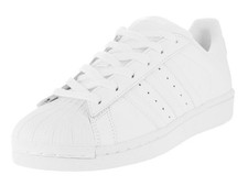 adidas Originals Kid's Unisex Superstar Sneaker, White/White/White, 7 Big Kid