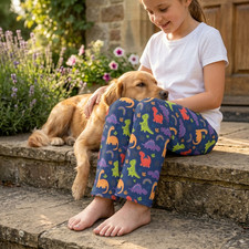 Kids Dinosaur Lounge Pants, Lightweight Sleepwear