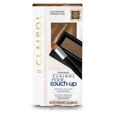 Root Touch-Up Temporary Concealing Powder Light Brown Hair Color Pack of 1
