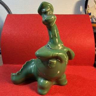 Sinclair Oil Dinosaur Dino Ceramic Porcelain Bank Hull Pottery USA Original Rare