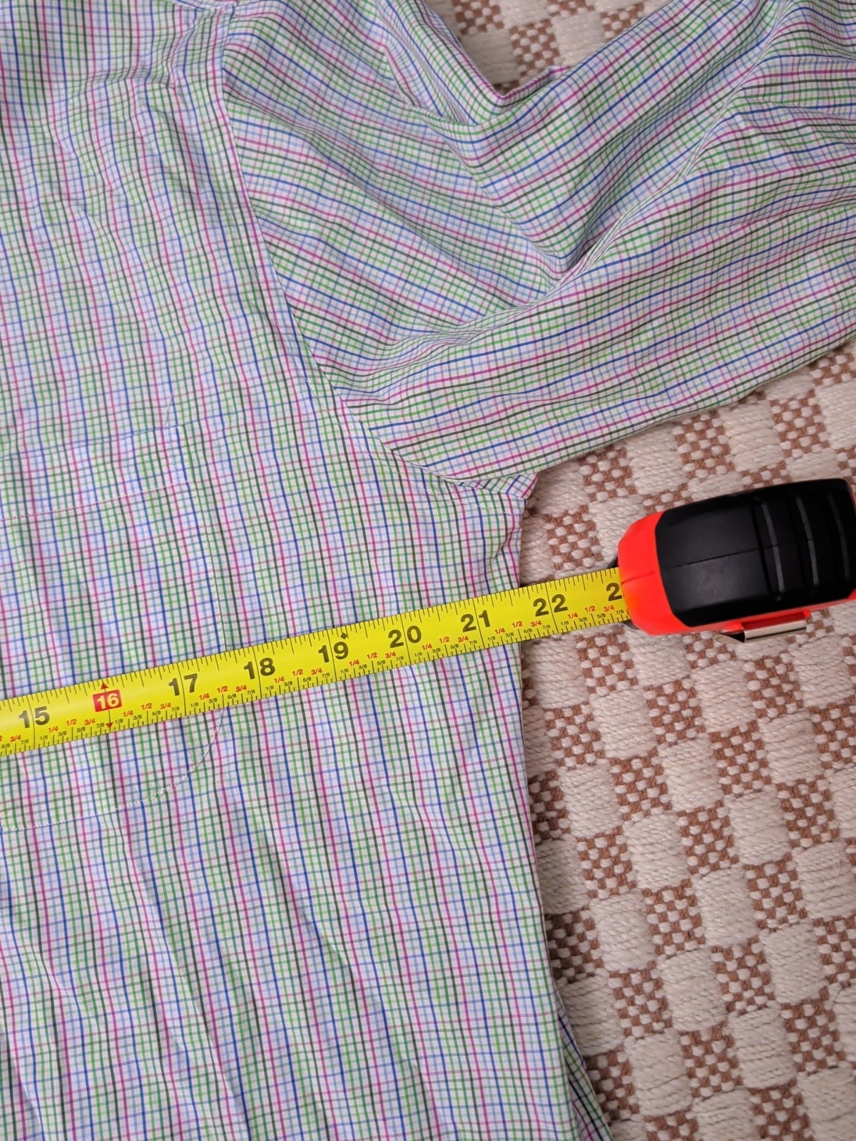 Sid Mashburn Chambray Plaid Button Down Shirt Men… - image 3