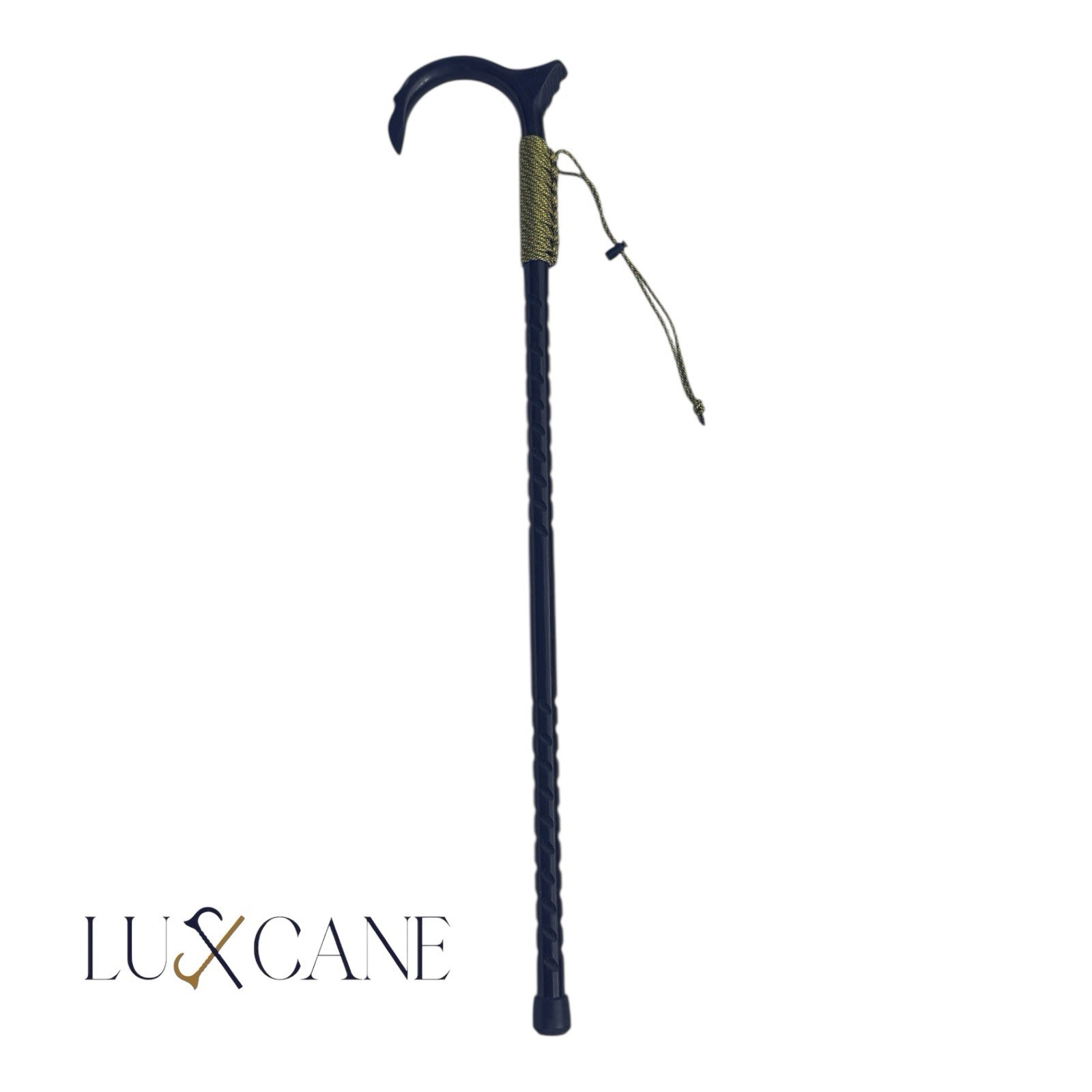 Walking Cane Black Mobility Personal Protection Palm Rest Hickory Masters USA X3