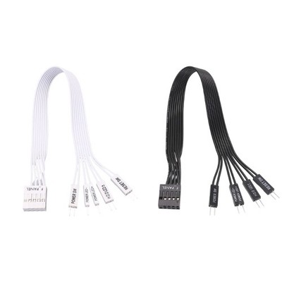 F PANEL to 2PIN Extension Cable for Motherboard Power Reset Case Upgraded