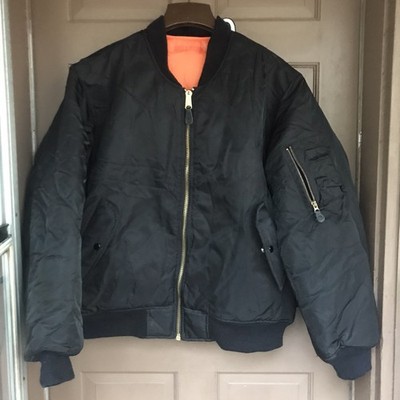 Rothco Jacket Men XL MA-1 Flyer MIL-J-6141 USAF Bomber Aviator Nylon Reversible