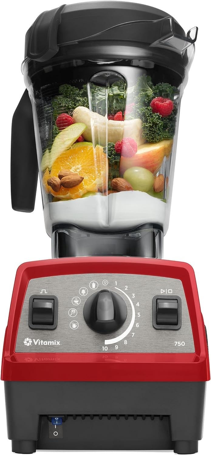 Vitamix Professional Series 750 RED Blender 64oz Low Profile