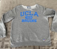 UCLA Bruins Sweatshirt Mens Medium Gray NCAA Russell Athletic 1919 Pullover