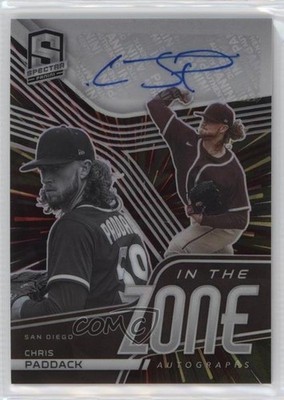 2021 Panini Spectra In the Zone Hyper Prizm 13/15 Chris Paddack #ITZ-CP Auto v9t