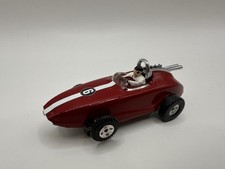 Vintage Aurora Slot Car HO Grand Prix T-Jet Custom Red With White Stripe "6"