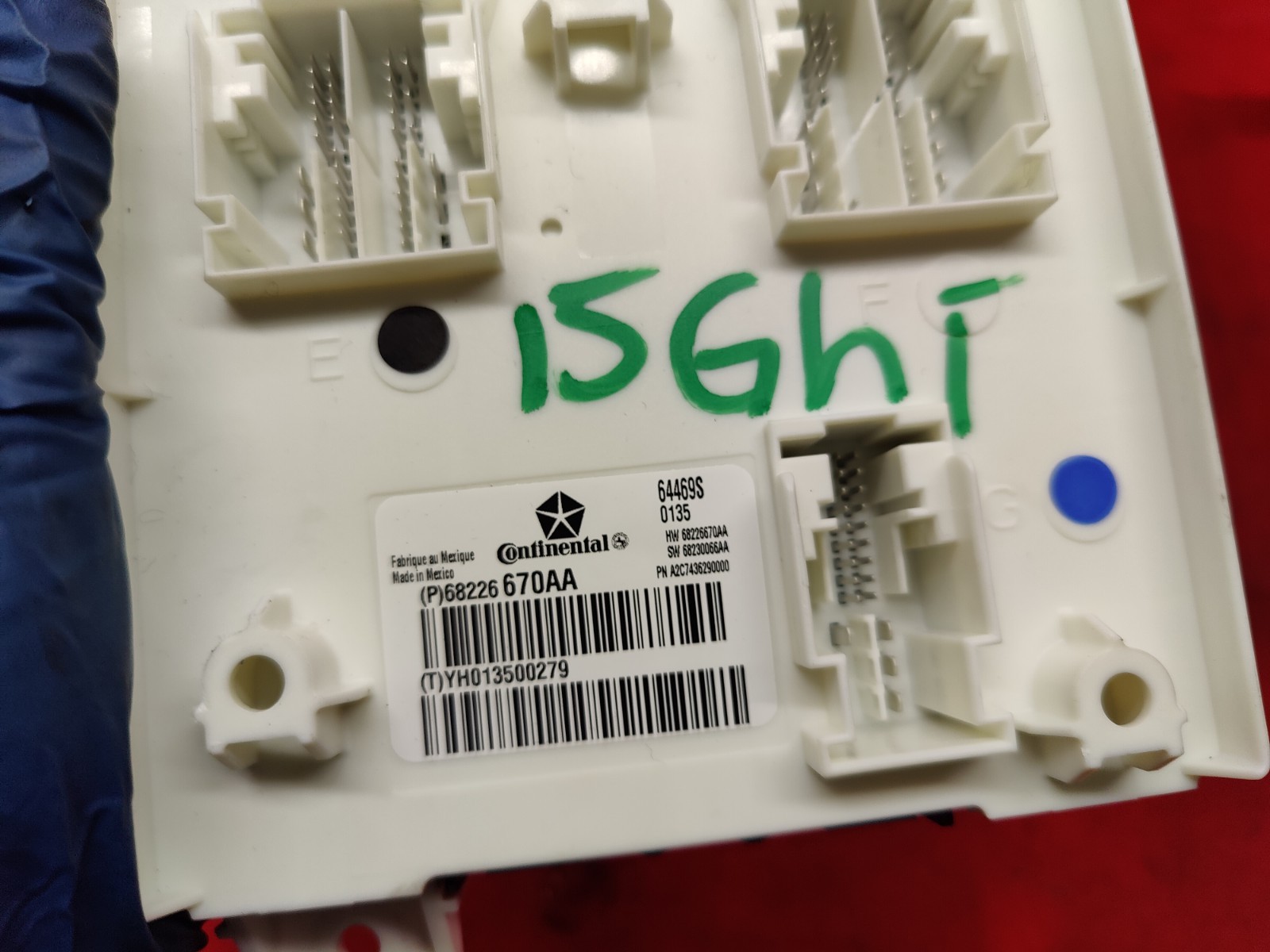 2014-2020 MASERATI GHIBLI BCM BCU BODY CONTROL MODULE UNIT 68226670AA