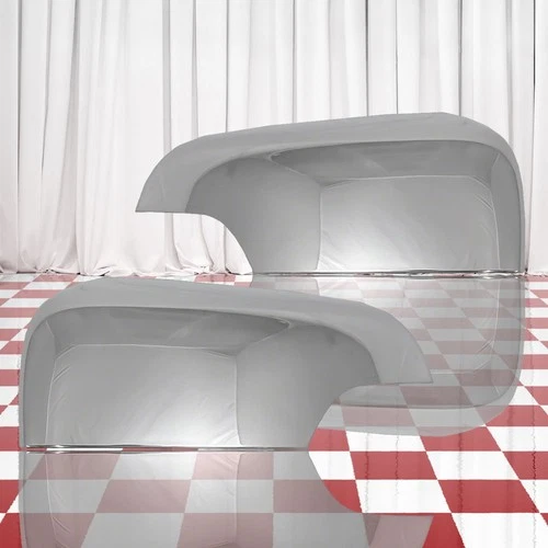 Set of 2 Chrome Replacement Mirror Covers for 2019-2020 Ford Ranger w/Signal