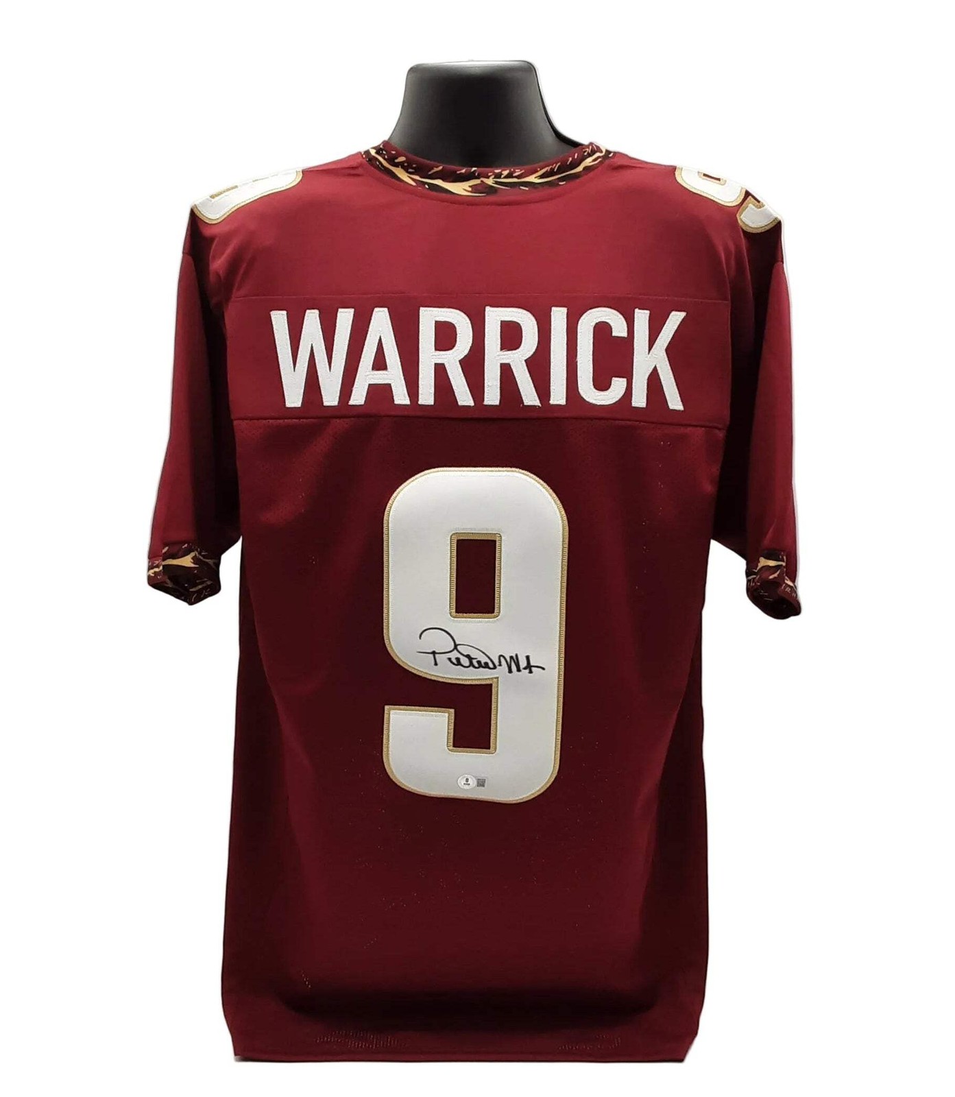 Peter Warrick Authentic Signed Pro Style Jersey Autographed Beckett R1 