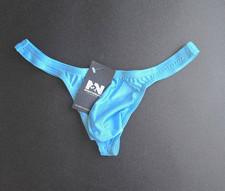N2N Bodywear Men's Classic Beach Swim Thong, M Light Blue NWT