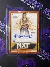 2025 Topps Chrome Sapphire Fallon Henley NXT Autograph Orange Sapphire #13/25