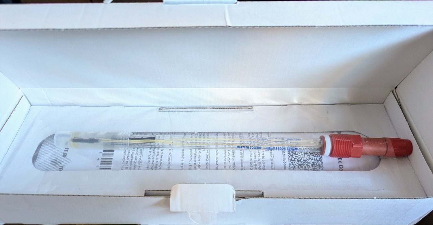 New Mettler Toledo InPro 3100V/SG/225 pH Electrode Probe open box