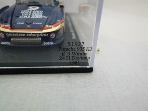 Spark 1:43 Porsche 935 K3 #9 Garredson-Rahal-Redman ganador Daytona 1981 S1927 - Imagen 10 de 12