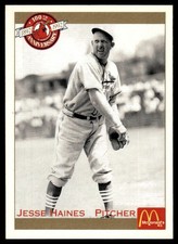 1992 Pacific McDonald's St. Louis Cardinals Jesse Haines #17