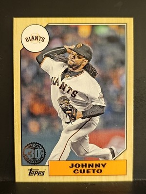 2017 Topps '87 Topps #95 Johnny Cueto GIANTS 