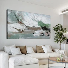 Canvas Wall Art Decor Modern Canvas Wall Art For Living Room Abstract Art Gre...