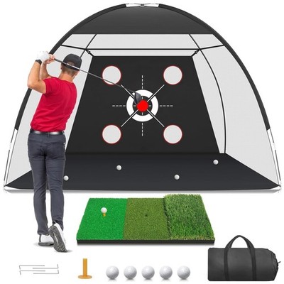 Multi-Target Golf Net Set with Mat & Balls