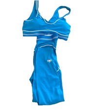 Alo Blue Yoga Set Size Medium And Small
