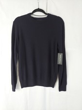 NWT Christian Lacroix Men  s Blue 100 Extra Fine Merino Wool Sweater Size Small