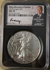 2020 MS70 Silver Eagle Moy NGC - Mint Director Label