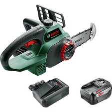 Image of Bosch UNIVERSALCHAIN P4A 18v Cordless Chainsaw 200mm 1 x 6ah Li-ion