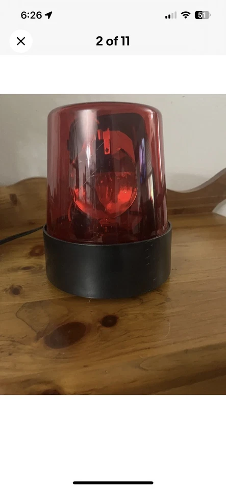 Luz Giratoria Roja Fiesta Faro Luz Cableado Multimedia Electrónica Usado Foto 2 de 4