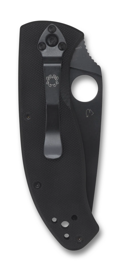Spyderco Knives Tenacious Liner Lock C122GBBKPS Black G10 Stainless Pocket Knife - Image 2 of 4