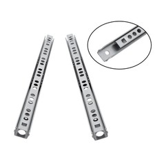 Image of 1-10Pairs Drawer Runners Grooved Ball Bearing Slides Cabinet Draw Rail 17mm 27mm