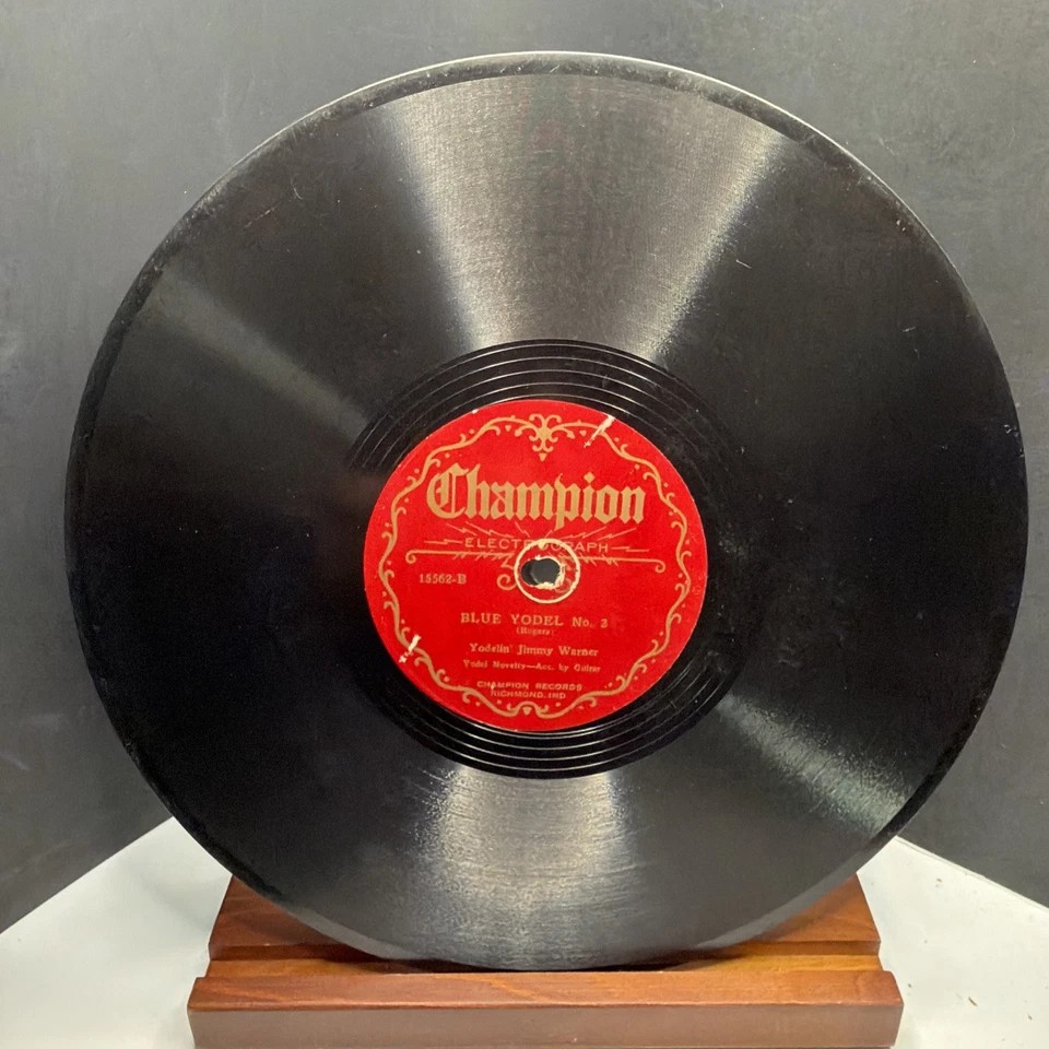 RARE - Yodelin' Jimmy Warner – Away Out On The Mountain / Blue Yodel No. 2 - VG - Image 4 of 4