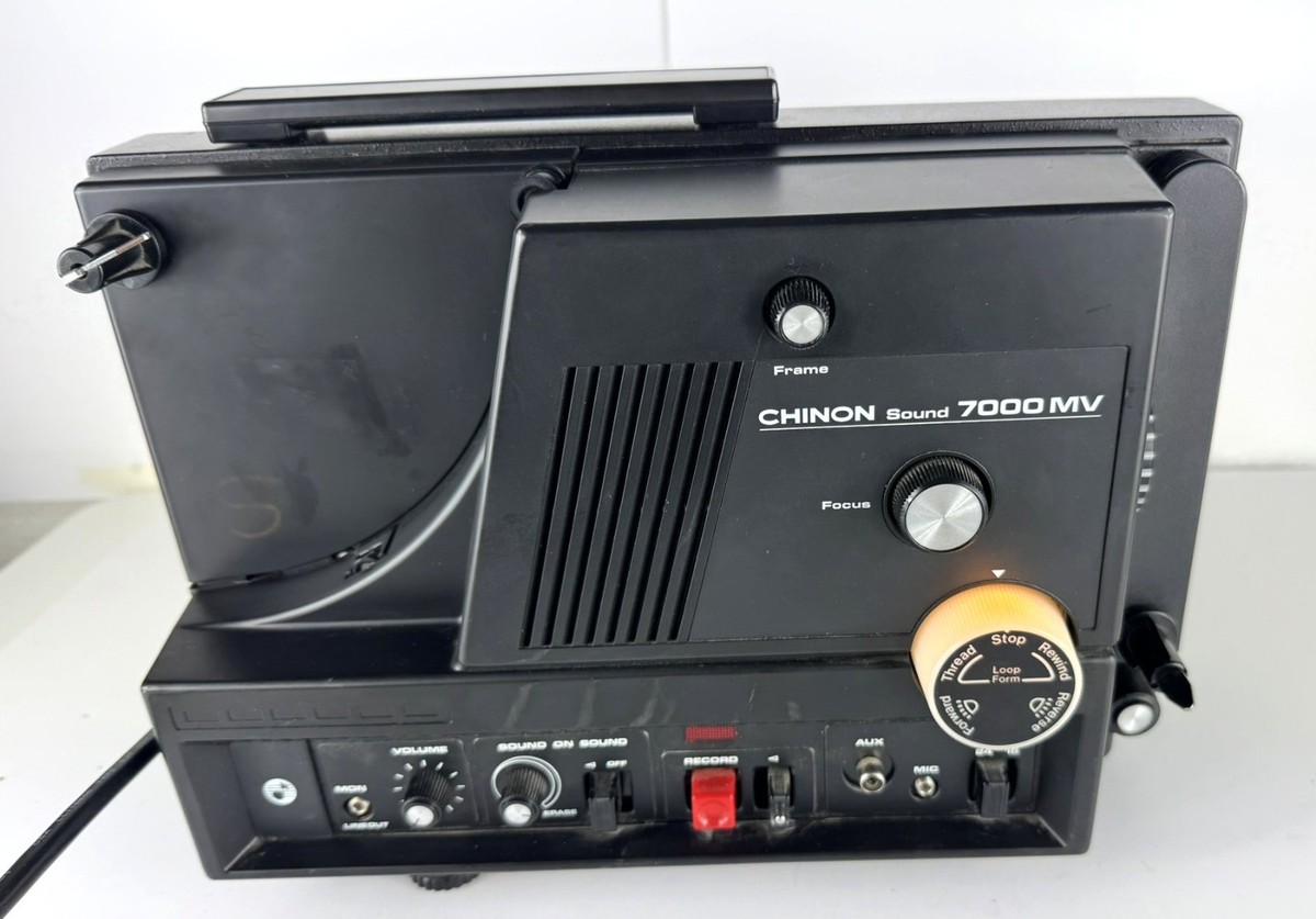 Vintage Chinon Sound 7000 Super 8 Film Projector - Tested Working