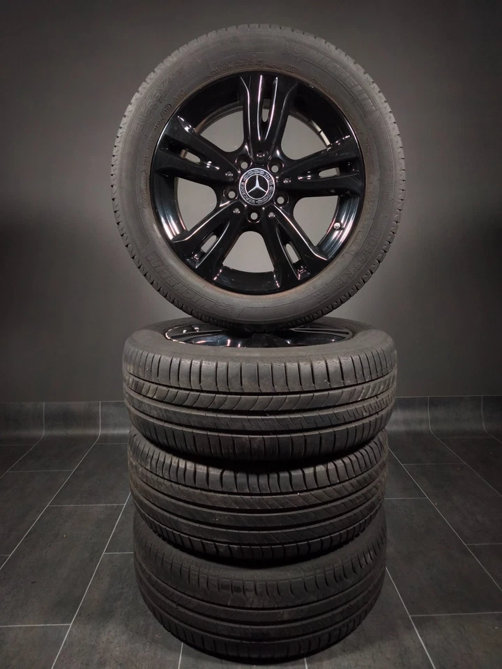 4 Sommerräder 205 55 R16 Mercedes A B CLA Klasse W176 W246 C117 16" Alufelgen - Bild 2 von 4
